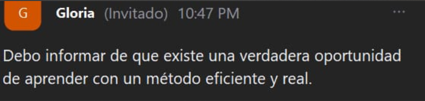 Testimonio de alumno 2